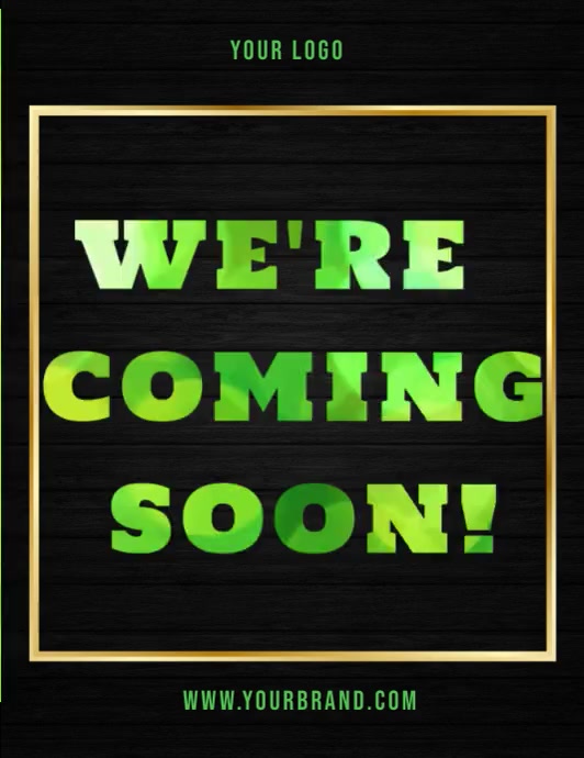 coming soon, grand opening, opening soon Flyer (US Letter) template