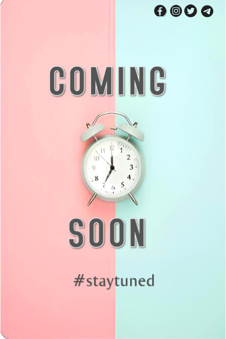 Coming Soon | Exciting New Announcement | Get Ready! Poster template