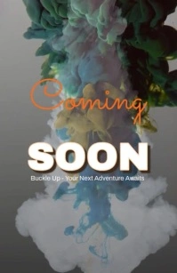 Inkstorm Reveal – Coming Soon Adventure Teaser Tabloid size Tabloide template