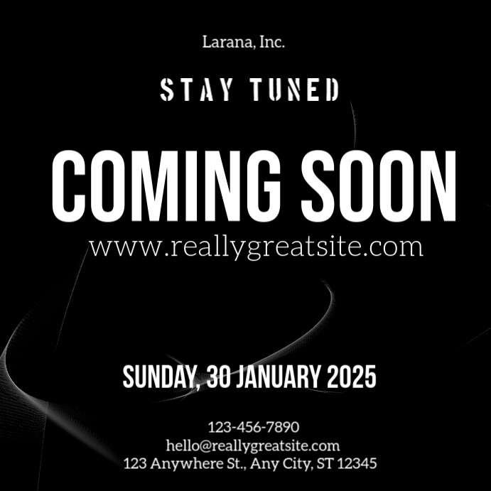 Update Coming Soon Sample coming soon announcement Template | PosterMyWall