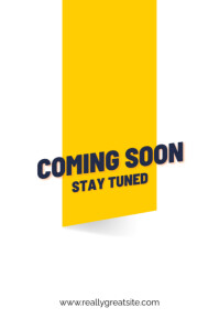 coming soon  announcement  new release Poster template