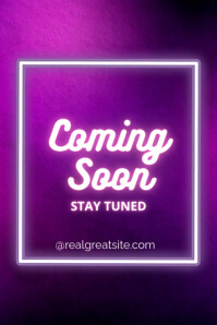 coming soon  announcement  new release Poster template