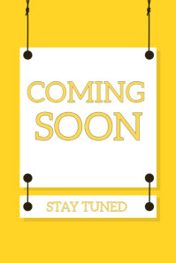 coming soon  announcement  new release Poster template