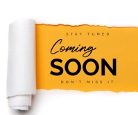 Coming soon announcement templates Rectángulo Mediano