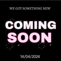 Negro coming soon announcement video template Kvadrat