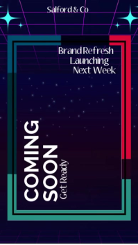 Coming Soon Announcement Video Template  Instagram Reel