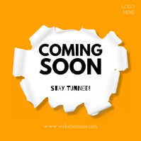 coming soon banner Square (1:1) template