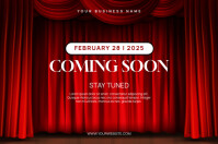 Red Coming Soon Banner Poster Flyer Poster Template
