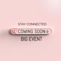 Coming soon celebration Instagram Plasing template