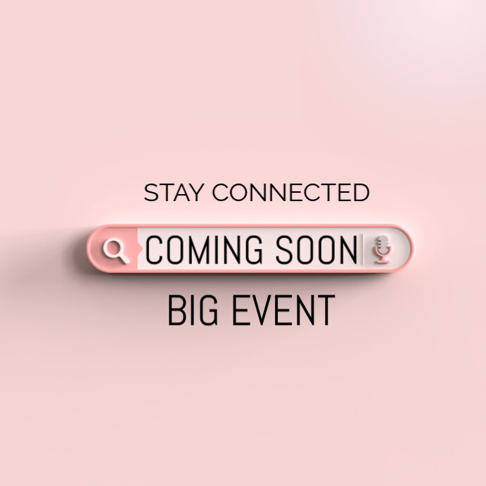 Coming soon celebration Instagram Plasing template