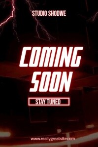 coming soon  coming soon animation  coming soon video Póster template
