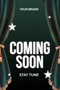 Verde Coming Soon Announcement Poster Template