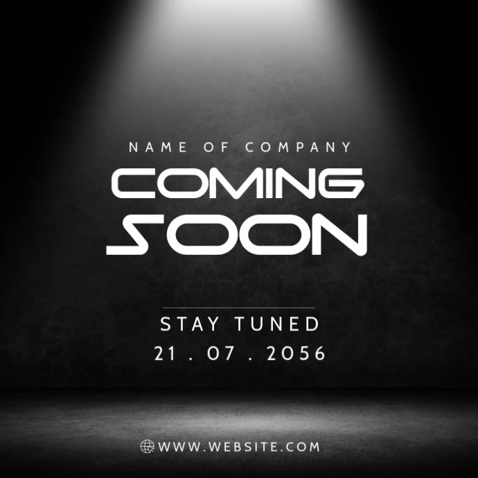 coming soon countdown timer product release animated Customizable Launching Soon video background Instagram Post template