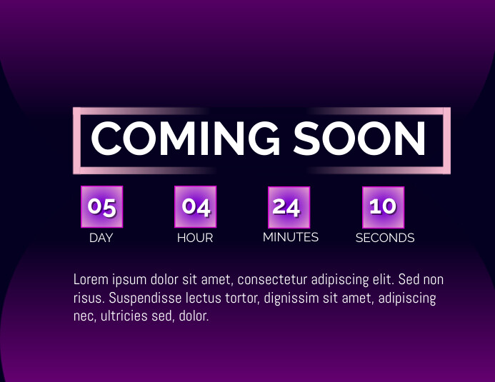 coming soon design poster flyer template Folheto (US Letter)