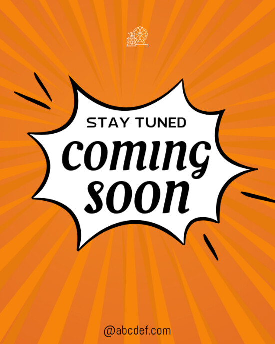 COMING SOON Instagram Portrait template