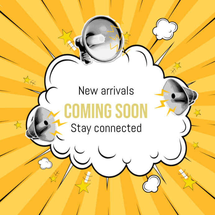 Coming soon Instagram-opslag template