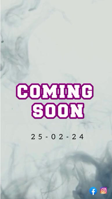 coming soon Digital Display (9:16) template