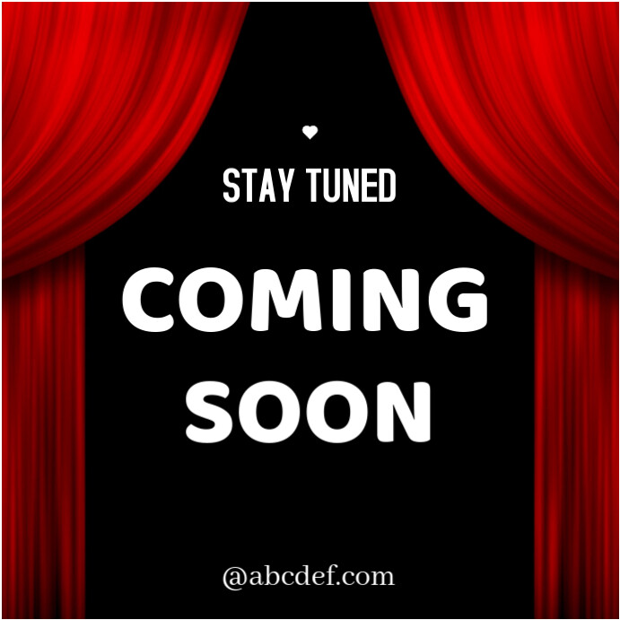 COMING SOON Instagram Plasing template