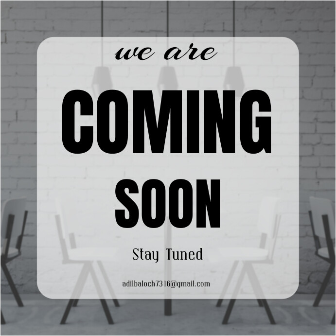 Coming soon Template | PosterMyWall