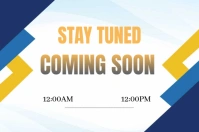 Coming soon Etichetta template