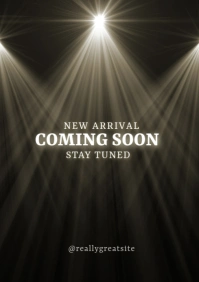 Coming soon A4 template