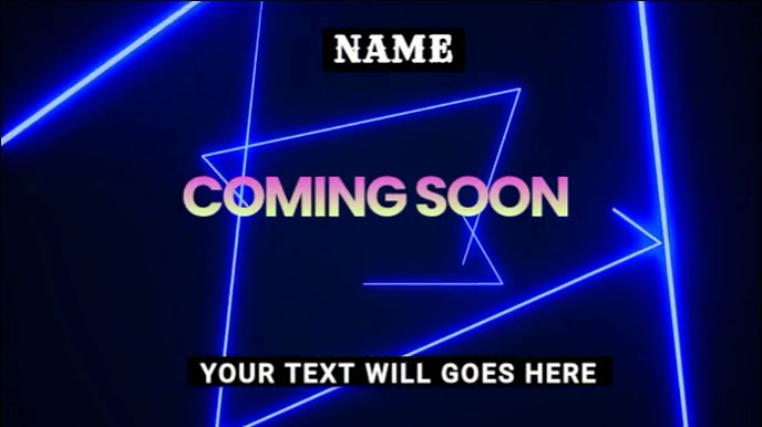 COMING SOON Digital Display (16:9) template