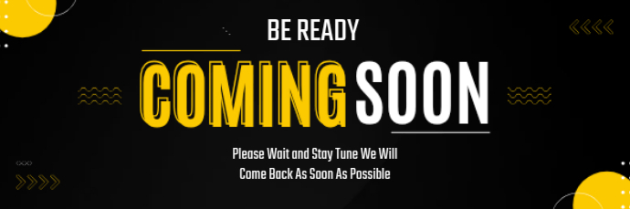Black Coming Soon Email Header Template | PosterMyWall