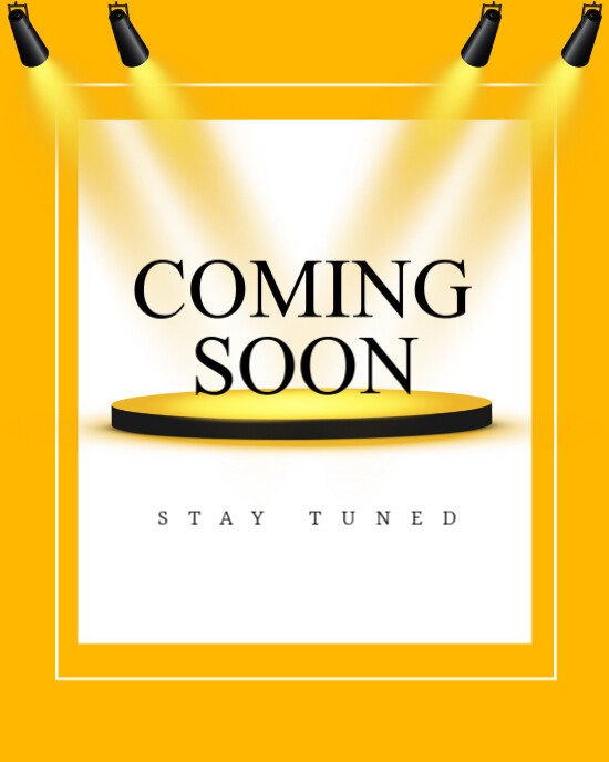 coming soon Instagram Portrait template