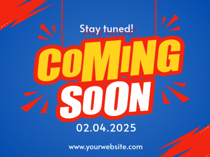 Coming soon Apresentação template