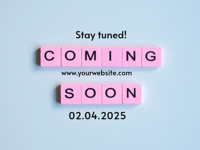 Coming soon Apresentação template