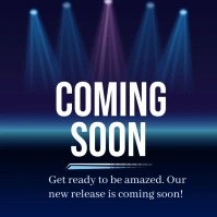 Coming soon Сообщение Instagram template