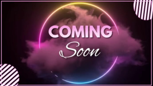 紫色 Coming soon YouTube-miniature Template