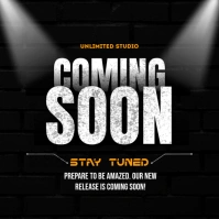 Coming Soon โพสต์บน Instagram template