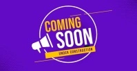 Coming soon faceook shared post template