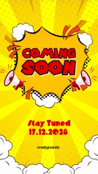 Coming Soon Flyer Historia de Instagram template