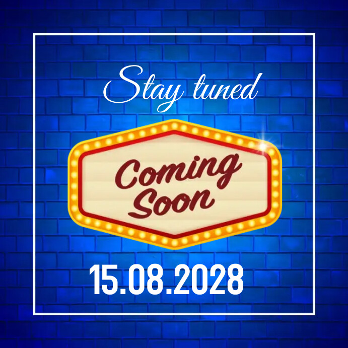 Coming soon flyer templates Instagram-bericht