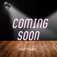 Coming soon stay tuned โพสต์บน Instagram template