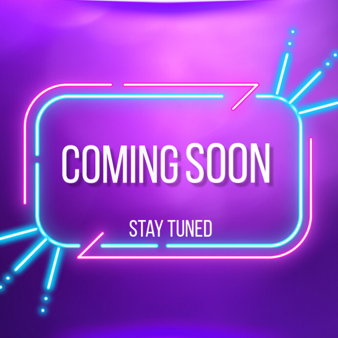 Coming soon stay tuned Template | PosterMyWall