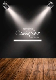 Coming Soon Template video A4
