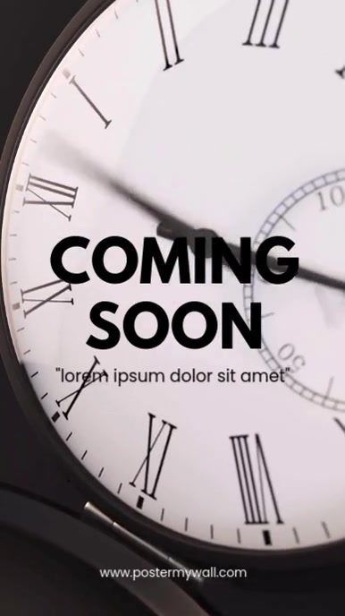 Coming Soon Message Videotutorial Copy of coming soon video | PosterMyWall