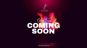 coming soon video Digitalt display (16:9) template