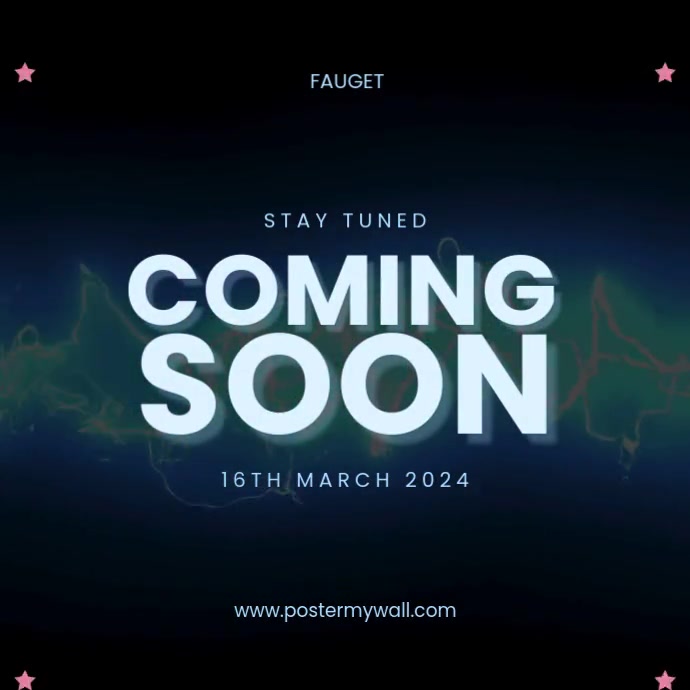 Coming Soon Message Videotutorial coming soon video Template | PosterMyWall