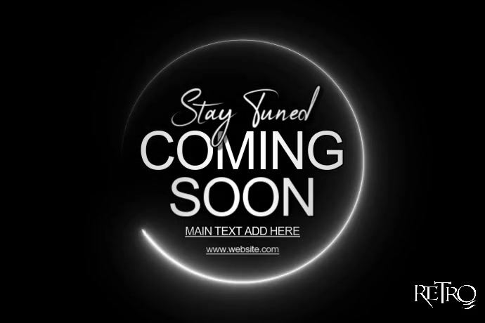 Coming Soon Video Poster template