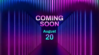 Coming Soon Video Digital Display (16:9) template