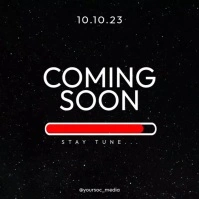 Coming Soon Video Loading ans Stay tune Instagram Post template