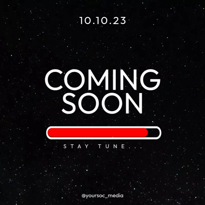 Coming Soon Video Loading ans Stay tune Template | PosterMyWall