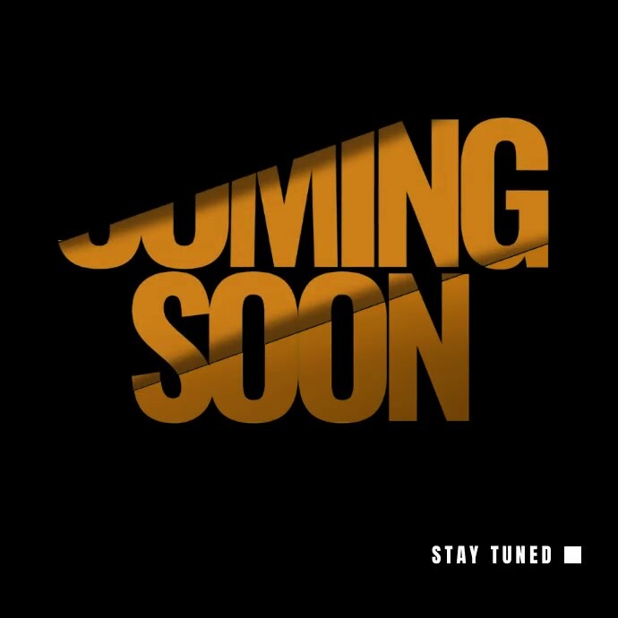 Coming Soon Video Simple Black and Yellow Template | PosterMyWall