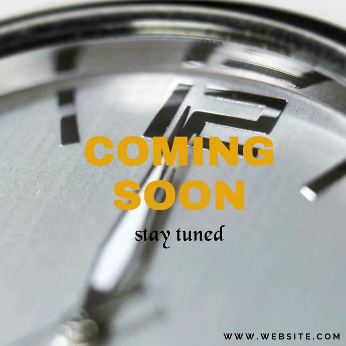 Coming Soon Message Videotutorial COMING SOON VIDEO TEMPLATE | PosterMyWall