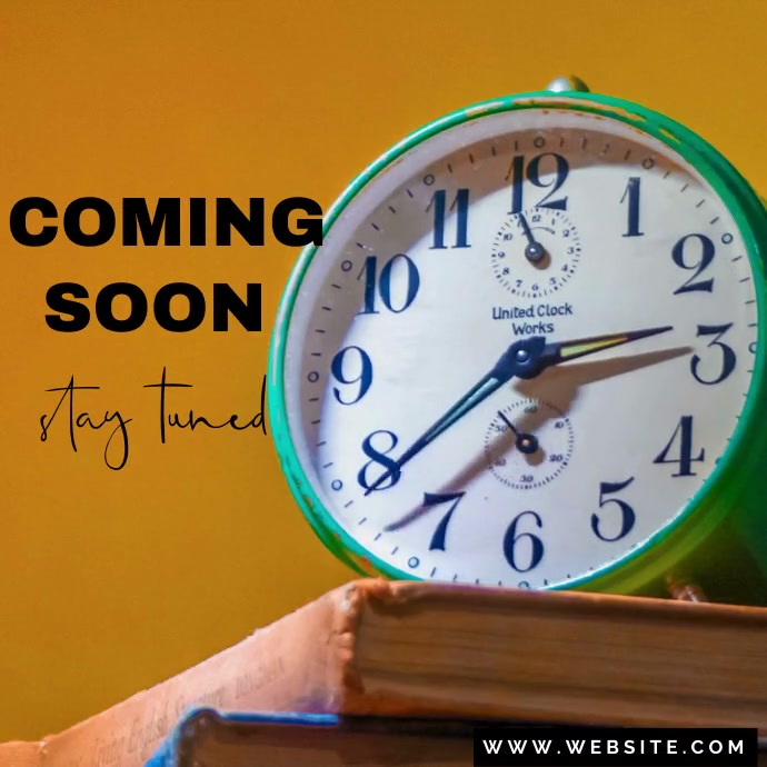Coming Soon Message Videotutorial COMING SOON VIDEO TEMPLATE | PosterMyWall