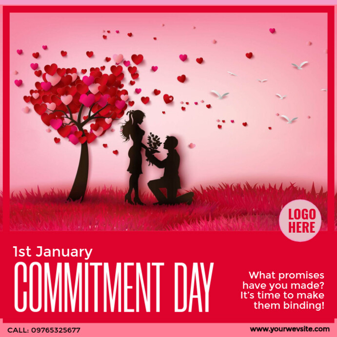 Commitment Day Instagram Post template
